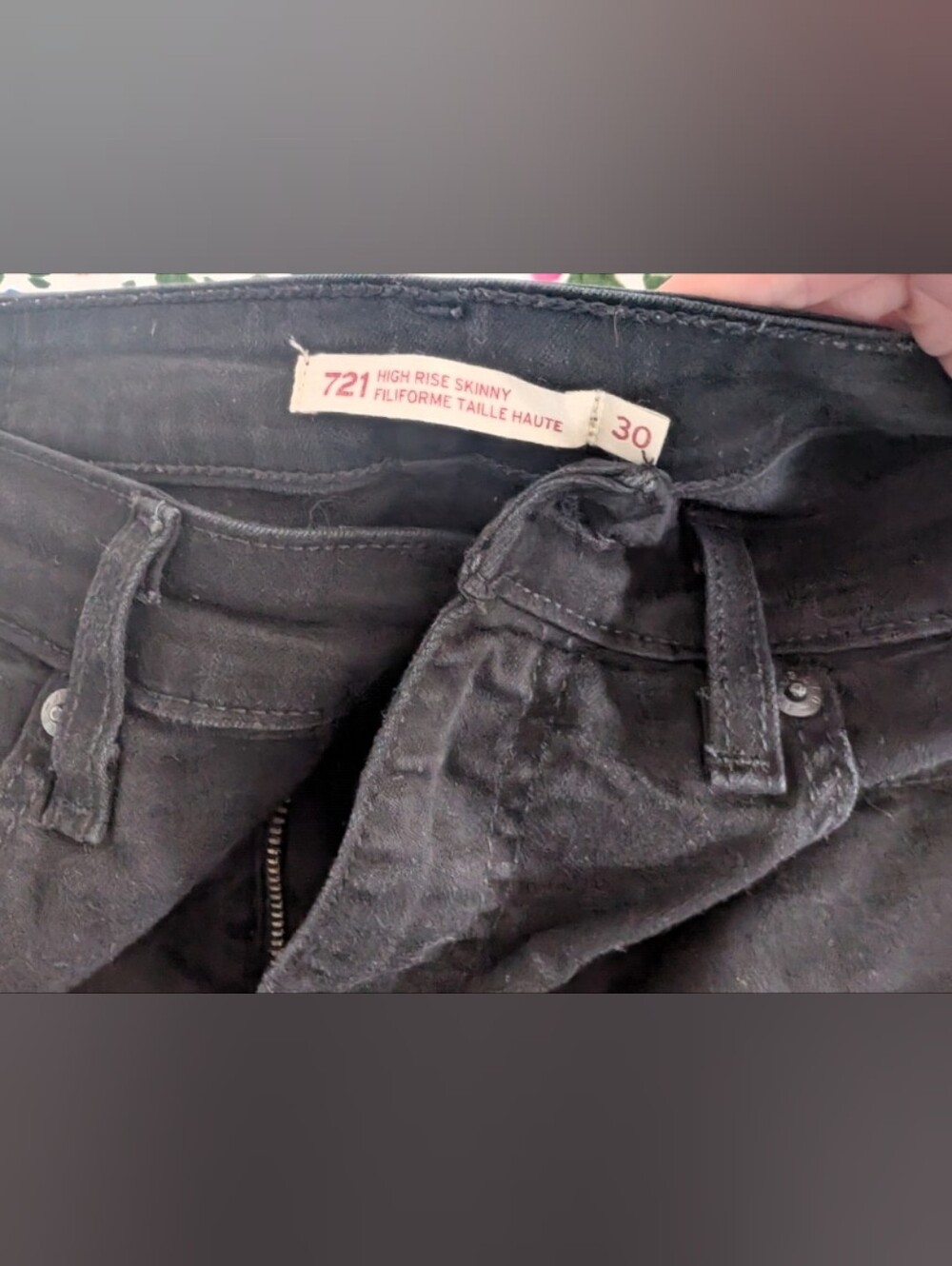 Levi's 721 High Rise Skinny Jeans - Black